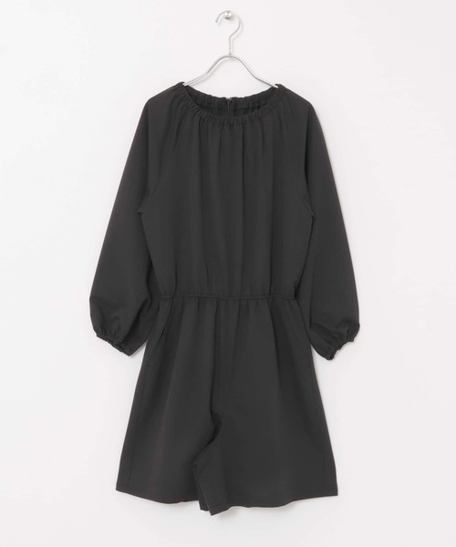 F by ROSSO（エフバイロッソ）の「F by ROSSO　UVCUTショートコンビネゾン（サロペット/オーバーオール・レディース・ブラック/ライトベージュ・FREE）」の15枚目の写真