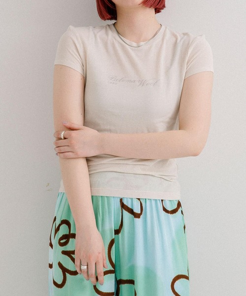 Paloma Wool（パロマウール）の「paloma wool　SPIRIT（Tシャツ/カットソー・レディース・オフホワイト・MEDIUM）」の2枚目の写真