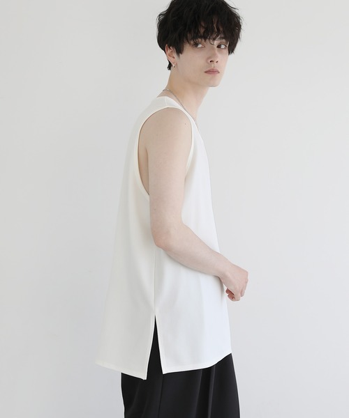 LILL(リル)の「ドライアムンゼンロングレイヤードタンクトップ(タンクトップ・メンズ・ブラック/ホワイト/グレー/ワイン・L/M/S/XL/XS)」の20枚目の写真