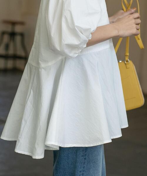 coen（コーエン）の「ペプラムボリュームスリーブブラウス（シャツ/ブラウス・レディース・ホワイト/ブラック/イエロー・M/L）」の19枚目の写真