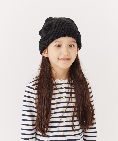 milsa(ミルサ)の「【EC限定】milsa ニットビーニー(リブ編みニット帽)(ニットキャップ/ビーニー・レディース・ブラック/グレー/ライトブルー/ライトパープル/ホワイト・57~59cm)」の9枚目の写真