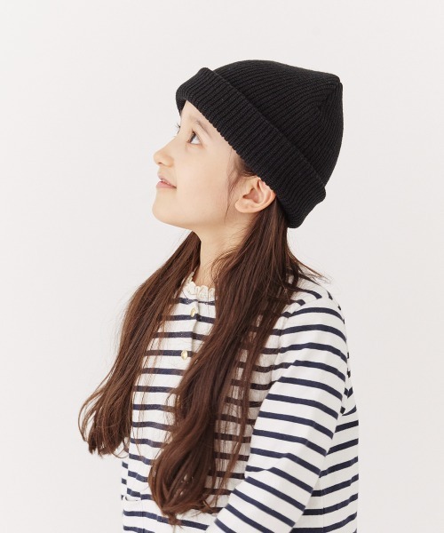 milsa(ミルサ)の「【EC限定】milsa ニットビーニー(リブ編みニット帽)(ニットキャップ/ビーニー・レディース・ブラック/グレー/ライトブルー/ライトパープル/ホワイト・57~59cm)」の15枚目の写真