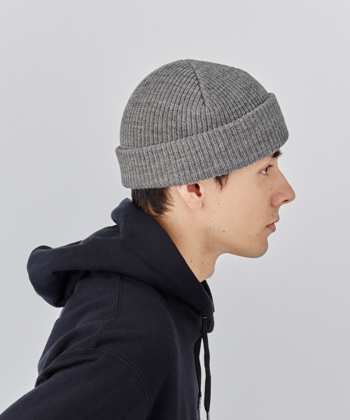 milsa(ミルサ)の「【EC限定】milsa ニットビーニー(リブ編みニット帽)(ニットキャップ/ビーニー・レディース・ブラック/グレー/ライトブルー/ライトパープル/ホワイト・57~59cm)」の10枚目の写真