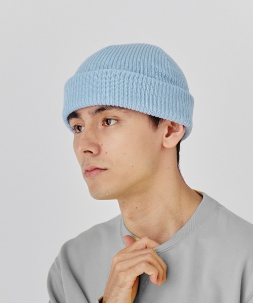 milsa(ミルサ)の「【EC限定】milsa ニットビーニー(リブ編みニット帽)(ニットキャップ/ビーニー・レディース・ブラック/グレー/ライトブルー/ライトパープル/ホワイト・57~59cm)」の12枚目の写真