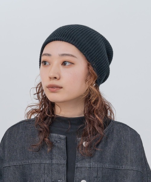 EC限定】milsa ニットビーニー(リブ編みニット帽)（ニットキャップ