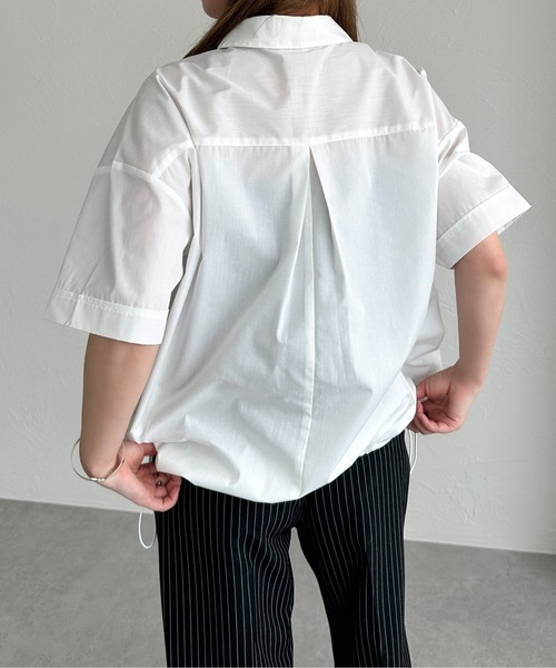 apres jour mignon(アプレジュールミニョン)の「ハーフジップシャツ【ZOZOTOWN限定アイテム】(シャツ/ブラウス・レディース・ブルー/オフホワイト/ブルー系その他/ネイビー・フリー/X-LARGE)」の15枚目の写真