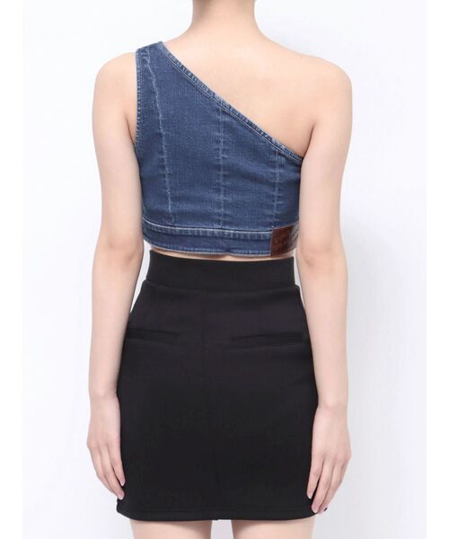 EVRIS（エヴリス）の「【10周年記念】デニムワンショルダートップス（キャミソール・レディース・ブルー・FREE）」の14枚目の写真