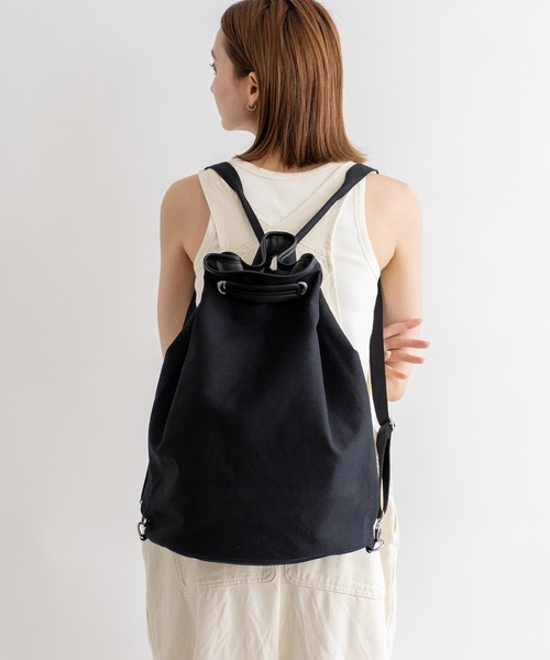 【セール】キャンバス2wayボンサック ナップサック（バックパック/リュック）｜VitaFelice（ヴィータフェリーチェ）