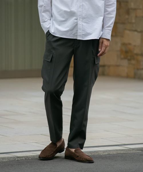 URBAN RESEARCH ROSSO MEN（アーバンリサーチロッソメン）の「『XLサイズあり』ハイパフォーマンスアーバンスリムカーゴパンツ（カーゴパンツ・メンズ・チャコールグレー/ネイビー/グレー/ブラック/グリーン系その他・LARGE/MEDIUM/SMALL/X-LARGE）」の20枚目の写真