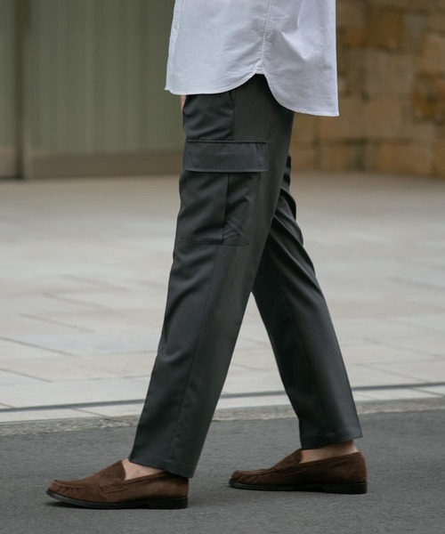 URBAN RESEARCH ROSSO MEN（アーバンリサーチロッソメン）の「『XLサイズあり』ハイパフォーマンスアーバンスリムカーゴパンツ（カーゴパンツ・メンズ・チャコールグレー/ネイビー/グレー/ブラック/グリーン系その他・LARGE/MEDIUM/SMALL/X-LARGE）」の22枚目の写真