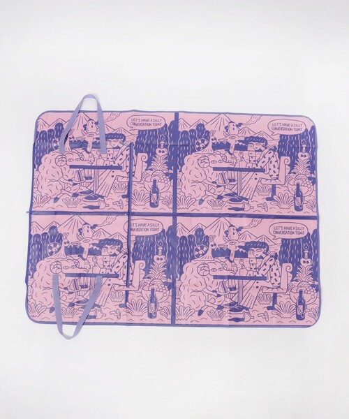 coen(コーエン)の「2WAYピクニックシート/トートバッグ(アウトドアグッズ・メンズ・ケリーグリーン/ピンク/イエロー/クリーム・FREE)」の1枚目の写真