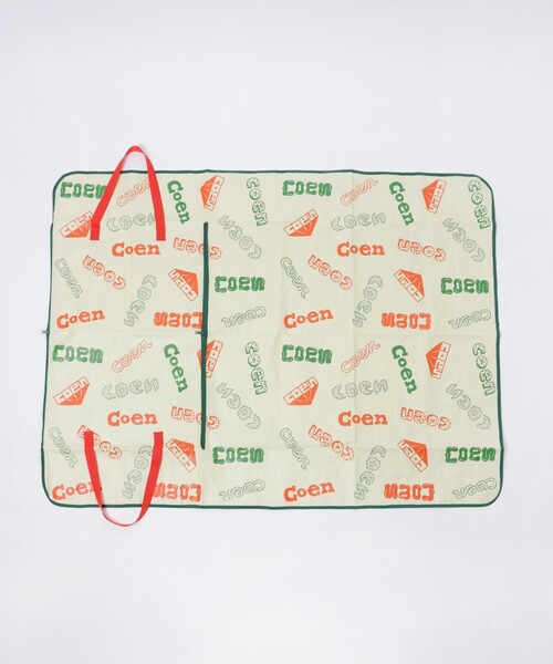 coen(コーエン)の「2WAYピクニックシート/トートバッグ(アウトドアグッズ・メンズ・ケリーグリーン/ピンク/イエロー/クリーム・FREE)」の2枚目の写真