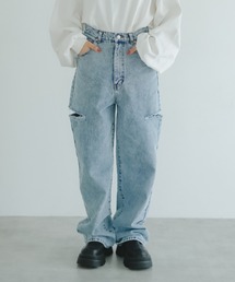 IROHANI | ダメージカットデニムパンツ(デニムパンツ)