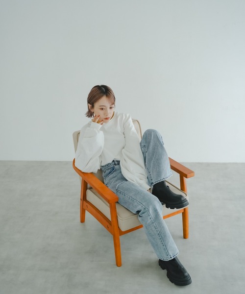 IROHANI（イロハニ）の「ダメージカットデニムパンツ（デニムパンツ・レディース・ブルー/グレー・FREE）」の18枚目の写真