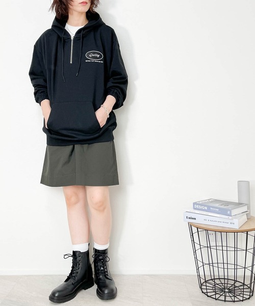 Ritzy(リッツィー)の「TC 裏毛 ハープZIP プルパーカー レディース メンズ(パーカー・メンズ・オフホワイト/オレンジ/ブラック・X-LARGE/LARGE/MEDIUM)」の7枚目の写真