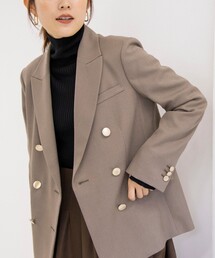 NOLLEY’S Sophi | ウォッシャブルサージ シャークダブルジャケット(テーラードジャケット)