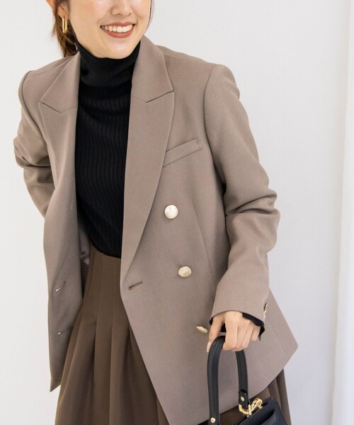 NOLLEY'S sophi サージ シャーク ダブル ジャケット 金ボタン NOLLEY'S Sophi（ノーリーズソフィ）の「ウォッシャブルサージ