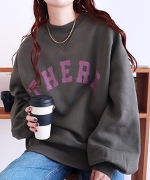 reca | 裏起毛ボリューム袖ロゴスウェット(スウェット)