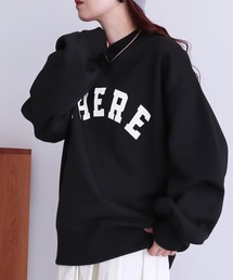 reca | 裏起毛ボリューム袖ロゴスウェット(スウェット)