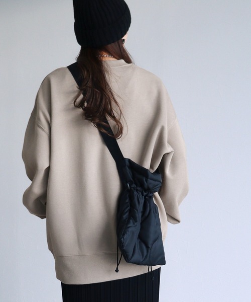 セール】裏起毛ボリューム袖ロゴスウェット（スウェット）｜reca（レカ