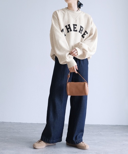 reca(レカ)の「裏起毛ボリューム袖ロゴスウェット(スウェット・レディース・オートミール/ブラック/チャコールグレー/グレー系その他/グレイッシュベージュ/トップグレー/ベージュ系その他・FREE)」の19枚目の写真