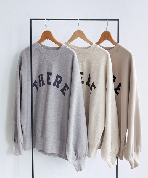 reca(レカ)の「裏起毛ボリューム袖ロゴスウェット(スウェット・レディース・オートミール/ブラック/チャコールグレー/グレー系その他/グレイッシュベージュ/トップグレー/ベージュ系その他・FREE)」の10枚目の写真