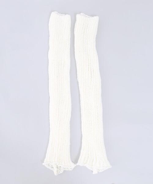 WC（ダブル シー）の「モコモコニットレッグウォーマー（ソックス/靴下・レディース・ブラック/アイボリー/ブラウン・FREE）」の6枚目の写真
