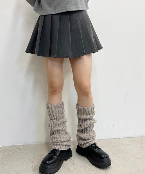 WC（ダブル シー）の「モコモコニットレッグウォーマー（ソックス/靴下・レディース・ブラック/アイボリー/ブラウン・FREE）」の13枚目の写真