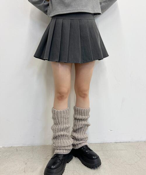 WC（ダブル シー）の「モコモコニットレッグウォーマー（ソックス/靴下・レディース・ブラック/アイボリー/ブラウン・FREE）」の14枚目の写真