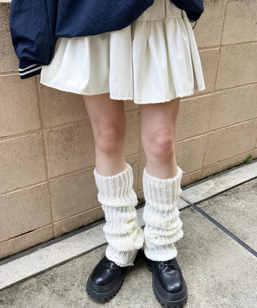 WC（ダブル シー）の「モコモコニットレッグウォーマー（ソックス/靴下・レディース・ブラック/アイボリー/ブラウン・FREE）」の17枚目の写真