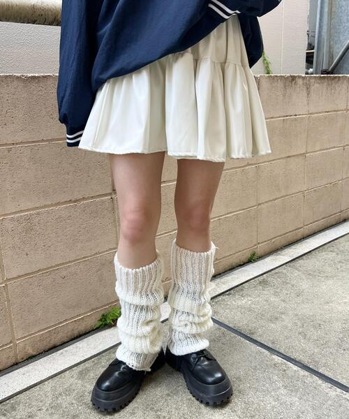 WC（ダブル シー）の「モコモコニットレッグウォーマー（ソックス/靴下・レディース・ブラック/アイボリー/ブラウン・FREE）」の18枚目の写真