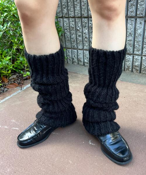 WC（ダブル シー）の「モコモコニットレッグウォーマー（ソックス/靴下・レディース・ブラック/アイボリー/ブラウン・FREE）」の19枚目の写真