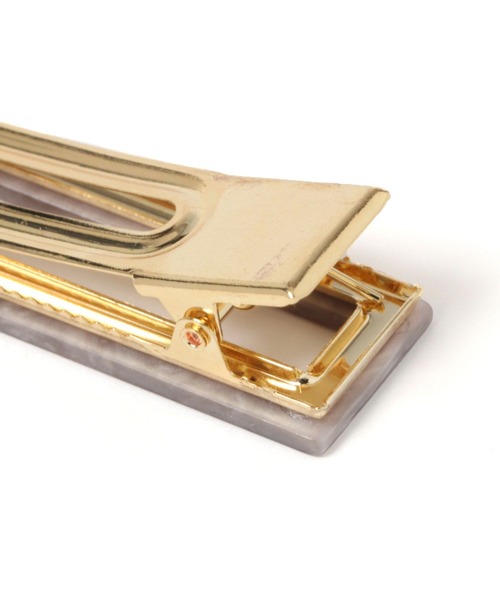 LAKOLE（ラコレ）の「マーブル×ラメヘアクリップ2点セット / 993568（バレッタ/ヘアクリップ・レディース・パープル/ベージュ/グレー・FREE）」の6枚目の写真