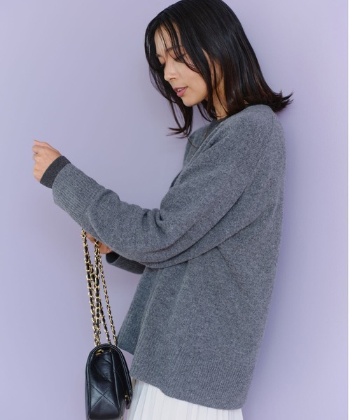 BARNYARDSTORM（バンヤードストーム）の「BARNYARDSTORM / ミドルゲージカーデ（カーディガン/ボレロ・レディース・ピンク/ベージュ/チャコールグレー・FREE）」の18枚目の写真