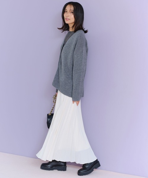 BARNYARDSTORM（バンヤードストーム）の「BARNYARDSTORM / ミドルゲージカーデ（カーディガン/ボレロ・レディース・ピンク/ベージュ/チャコールグレー・FREE）」の12枚目の写真