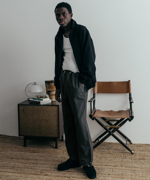 euan.（ユアン）の「euan.ワイドストレートナイロンパンツ（その他パンツ・メンズ・ブラック/チャコール・M/L）」の8枚目の写真