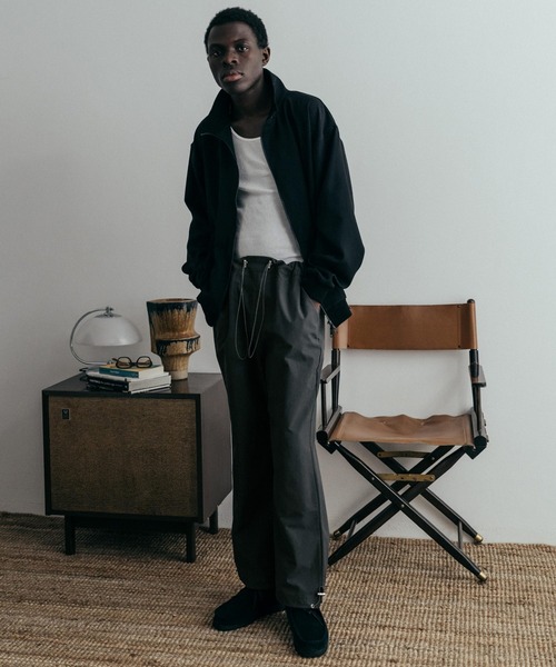 euan.（ユアン）の「euan.ワイドストレートナイロンパンツ（その他パンツ・メンズ・ブラック/チャコール・M/L）」の5枚目の写真