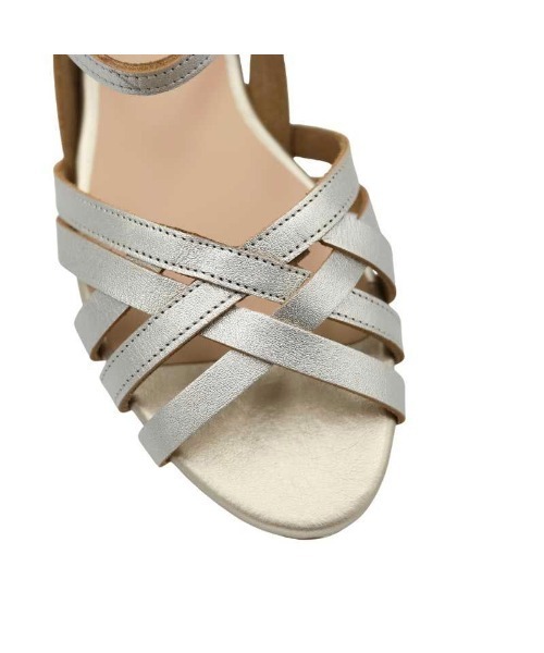 MODE KAORI（モードカオリ）の「【本革】メッシュストラップシューズ/6264（サンダル・レディース・アイボリー/グレイッシュベージュ/プラチナム/ブラック・25cm/24.5cm/24cm/23.5cm/23cm/22.5cm）」の6枚目の写真