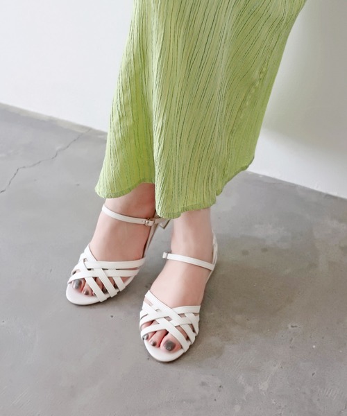 MODE KAORI（モードカオリ）の「【本革】メッシュストラップシューズ/6264（サンダル・レディース・アイボリー/グレイッシュベージュ/プラチナム/ブラック・25cm/24.5cm/24cm/23.5cm/23cm/22.5cm）」の21枚目の写真