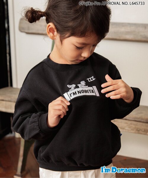 セール】I'm Doraemon お昼寝のび太&ひみつ道具柄トレーナー
