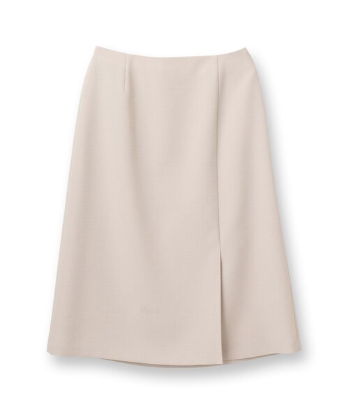 INDIVI（インディヴィ）の「◆【洗える／SEUP可能】巻き風デザインセミAラインスカート（スーツスカート・レディース・ナチュラル/ダークグレー/ネイビー・40/13/36/03/19/05/38/15 ）」の4枚目の写真