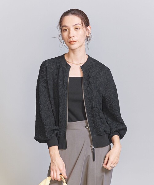 BEAUTY&YOUTH ダブルプリーツ ダブルジップアップブルゾン BEAUTY&YOUTH UNITED ARROWS 【WEB限定 WARDROBE SMART】ダブル