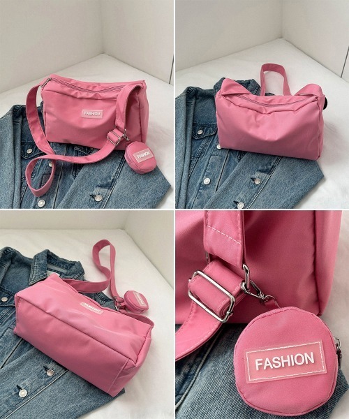 Miniministore(ミニミニストア)の「ショルダーバッグ レディース小銭入れ付き(ショルダーバッグ・レディース・グレー/アイボリー/ピンク/オレンジ/ブラック/レッド/オフホワイト・FREE)」の16枚目の写真