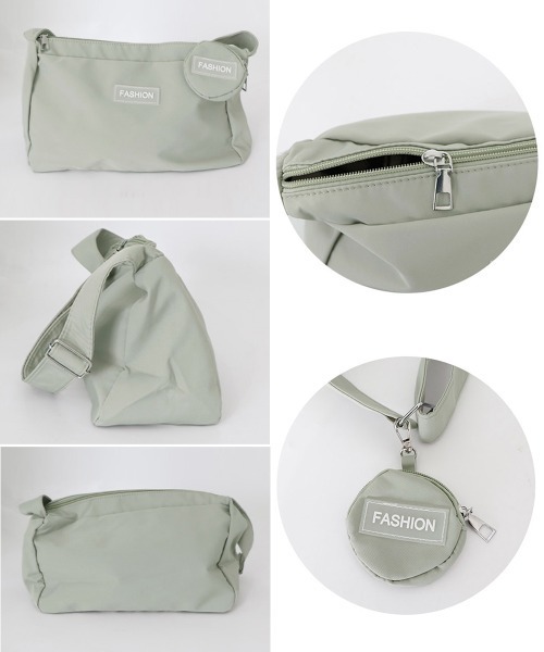 Miniministore(ミニミニストア)の「ショルダーバッグ レディース小銭入れ付き(ショルダーバッグ・レディース・グレー/アイボリー/ピンク/オレンジ/ブラック/レッド/オフホワイト・FREE)」の15枚目の写真