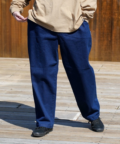 ELEMENT（エレメント）の「ELEMENT メンズ SHOD PANTS STD ロングパンツ/エレメントリラックスワイドシルエットスケートボードパンツ（その他パンツ・メンズ・ライトブルー/ブラック/ベージュ/インディゴブルー/ブルー系その他・MEDIUM/LARGE/X-LARGE）」の4枚目の写真