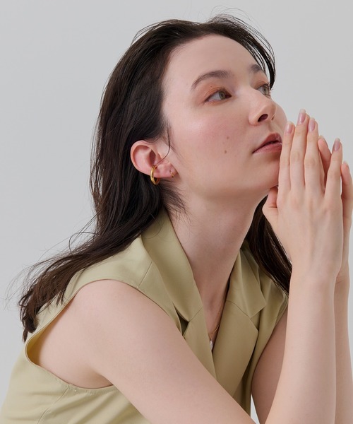 ⭐︎PURPLE DAUGHTERSJEWELRY ゴールドフープピアス ゴールド]ドロップフープピアス – CENE