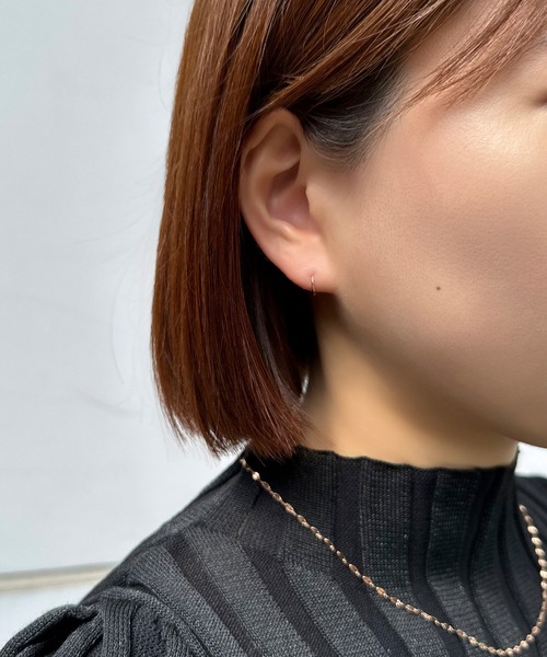 Phoebe（フィービィー）の「【シリーズ累計販売　10,000点突破！】【金属アレルギー対応】ミニフープピアス/サージカルステンレス/ジェンダーレス（ピアス（両耳用）・レディース・シルバー/イエローゴールド/ピンクゴールド・FREE）」の19枚目の写真