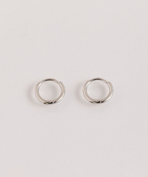 Shaesby シェイスビーフープピアス両耳ゴールド 金属アレルギー対応】ミニフープピアス/サージカルステンレス