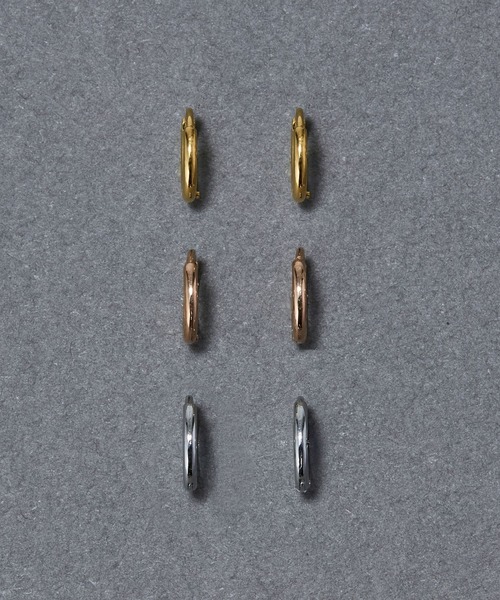 Phoebe(フィービィー)の「【シリーズ累計販売 10,000点突破!】【金属アレルギー対応】ミニフープピアス/サージカルステンレス/ジェンダーレス(ピアス(両耳用)・レディース・シルバー/イエローゴールド/ピンクゴールド・FREE)」の5枚目の写真