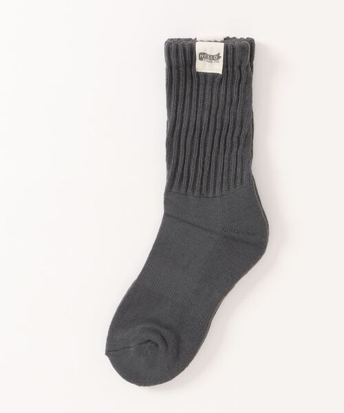 aimoha（アイモハ）の「aimoha outdoorユニセックス 　やや厚手のリブソックス（ソックス/靴下・レディース・カーキ/ホワイト/ブラック/ベージュ/ダークグレー・FREE）」の4枚目の写真